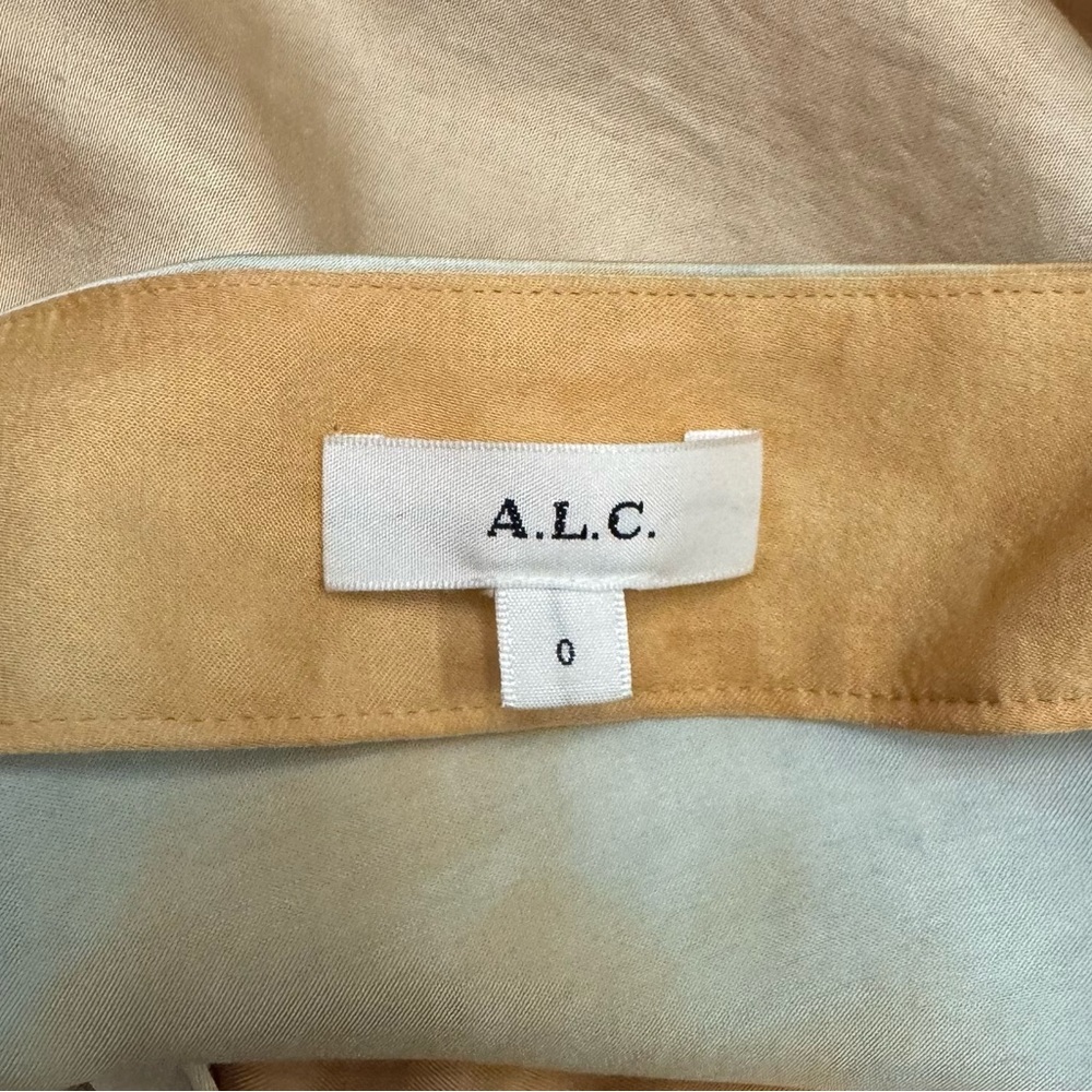 A.L.C. Orange and Cream Maxi Skirt - Picture 5 of 6